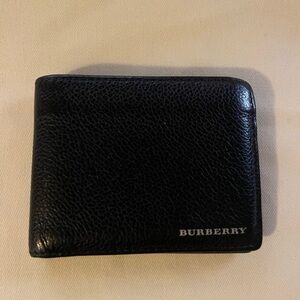 Burberry Black Leather Wallet